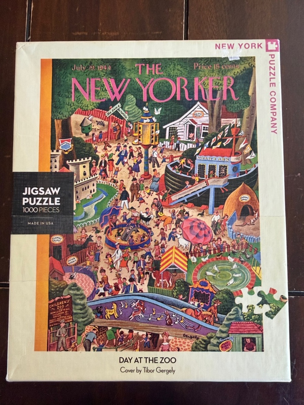 The New Yorker 'Day at the Zoo' 1000-Piece Jigsaw NY Puzzle Company - Multicolor